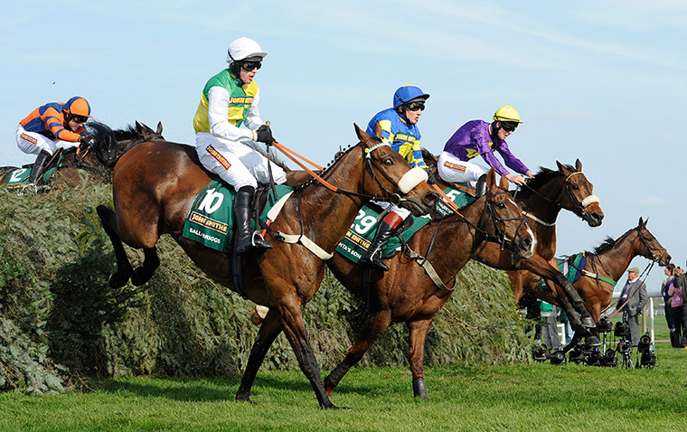 Grand National: Ballabriggs jumps The Chair