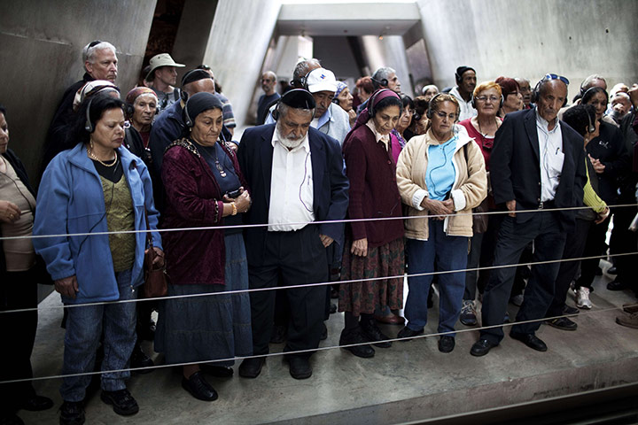 24 hours: Jerusalem: Tourists visit the Yad Vashem holocaust memorial museum