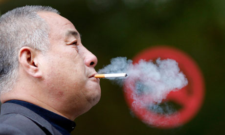 smoking banned in public places. China anned smoking at all