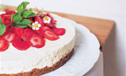 Strawberry, mint and balsamic cheesecake recipe