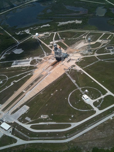 Month in Space : Space Shuttle Endeavour on Launchpad 39A at Kennedy Space Center (KSC)