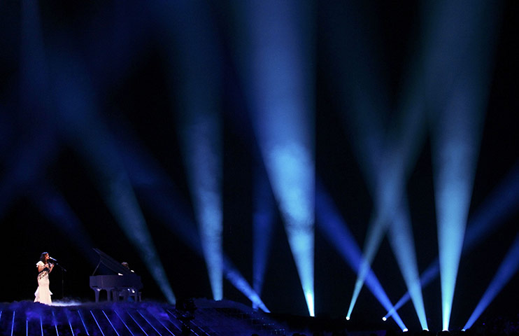 eurovision semi final 1: Evelina Sasenko of Lithuania 