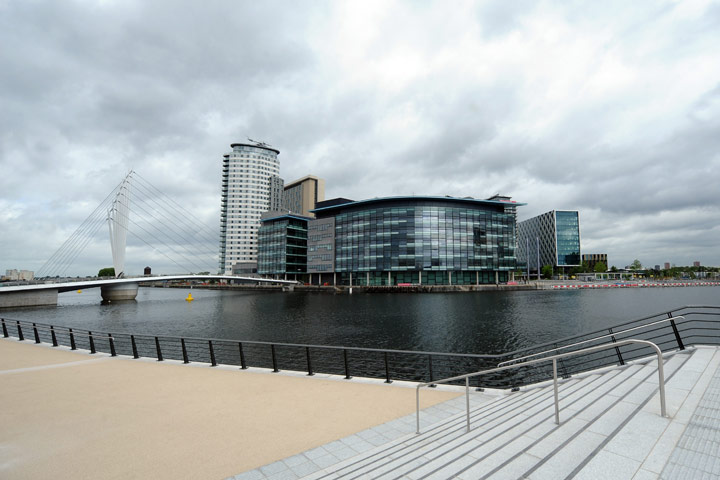 BBC Salford: A general view of MediaCityUK