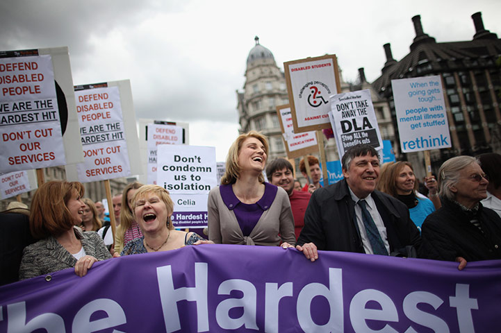 Hardest Hit march: Demonstrators On The Hardest Hit March  