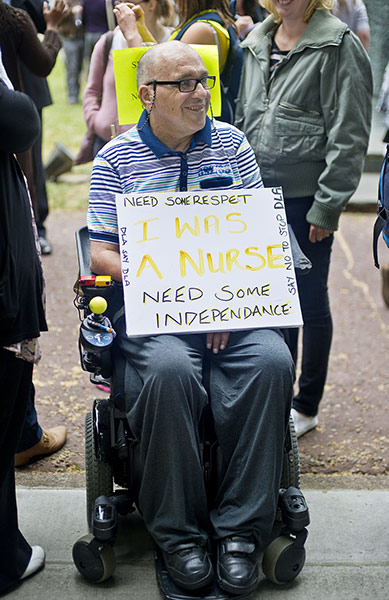 Hardest Hit march: A former nurse protests