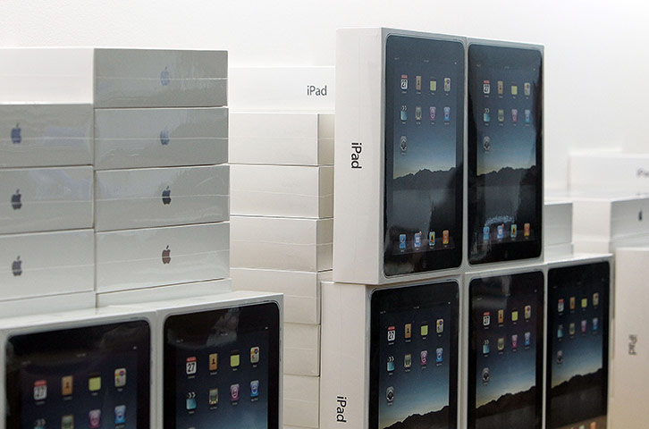 Week in Business: Boxes of the first Apple iPad