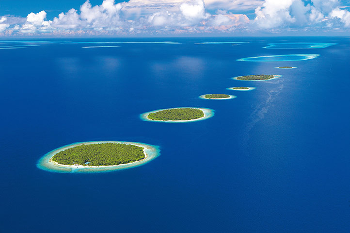 Disappearing world: Baa Atoll in the Maldives.