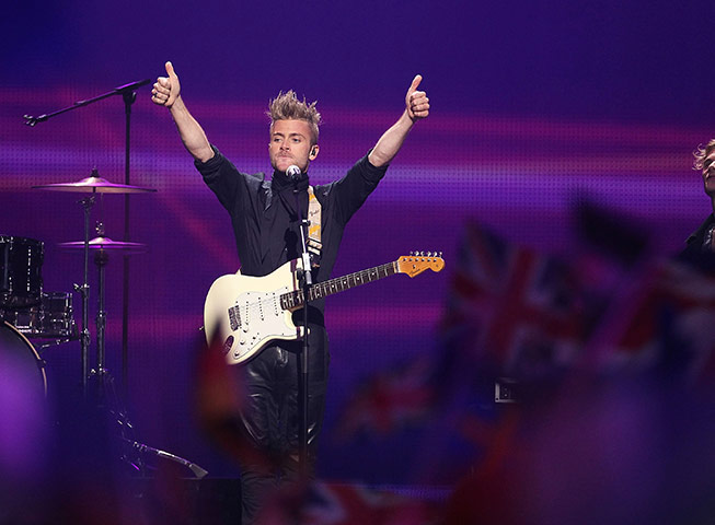 Eurovision finals: Denmark' A Friend In London performs New Tomorrow