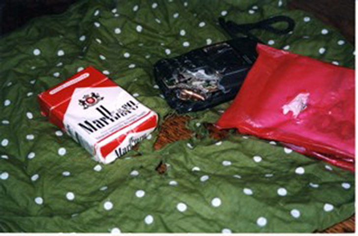 The contents of Vaughan Smith's bumbag