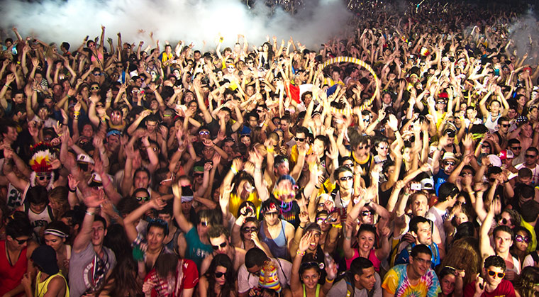 Week in pics: Moby: crowd