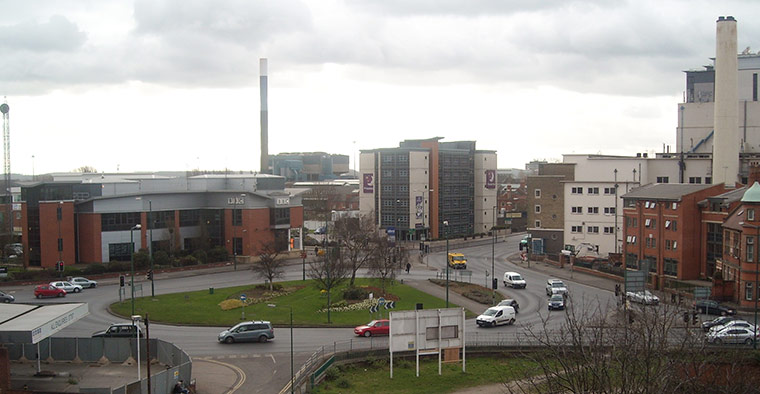 Roundabout Idol: BBC Island roundabout in Nottingham