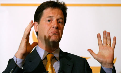 Nick Clegg challenges Andrew Lansley over NHS reform