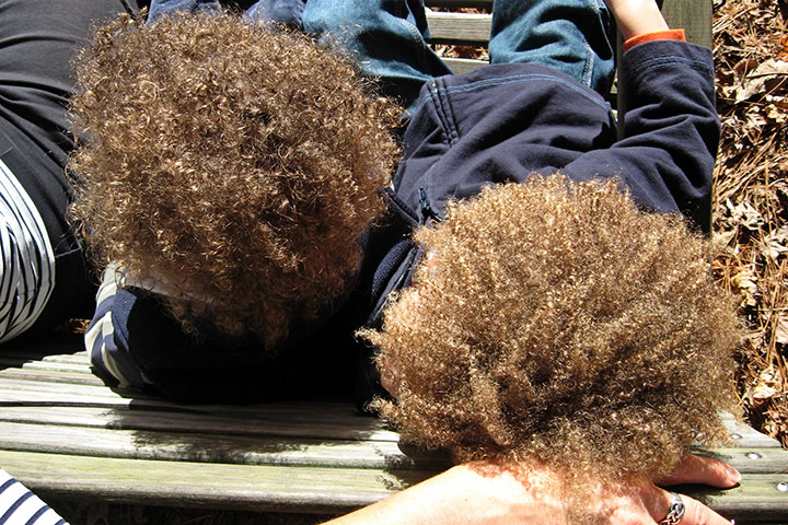 in pictures: tactile: Children's hair