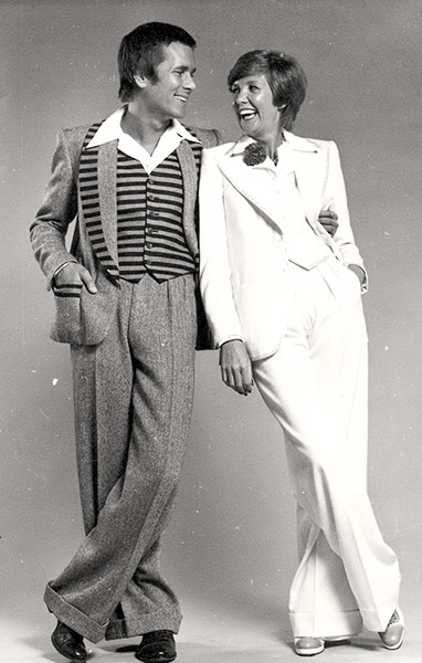 Tommy Nutter: Tommy and Cilla Black pictured in the 1970's