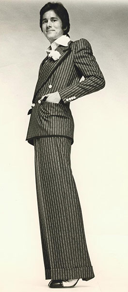 Tommy Nutter: Tommy wearing one of his designs