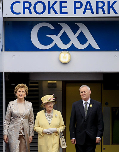 Queen in Ireland: Queen Elizabeth II, Irish President Mary McAleese