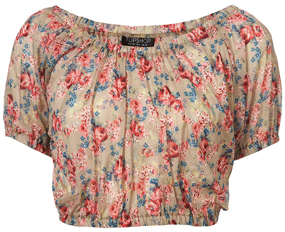 Key trends: floral: Crop top