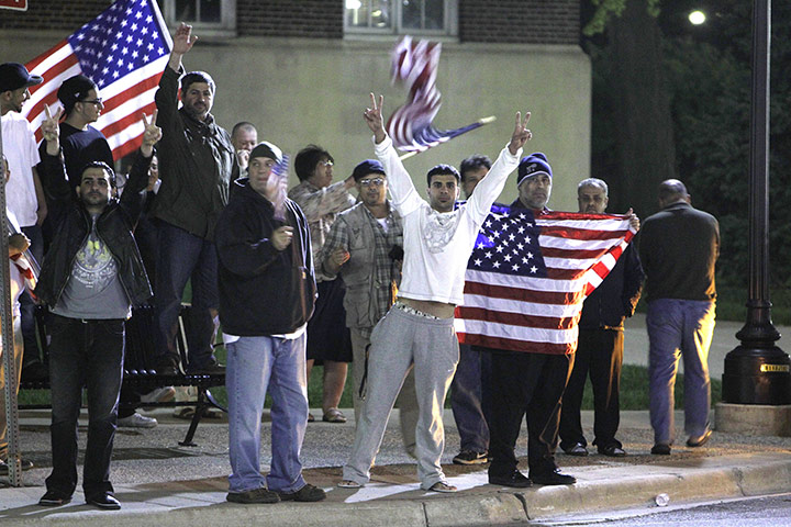 Bin Laden US reaction: Crowds cheer the news of the death of Bin Laden