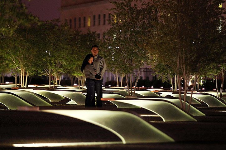 Bin Laden US reaction: People pay their respect to victims of the 9/11 terrorist attacks