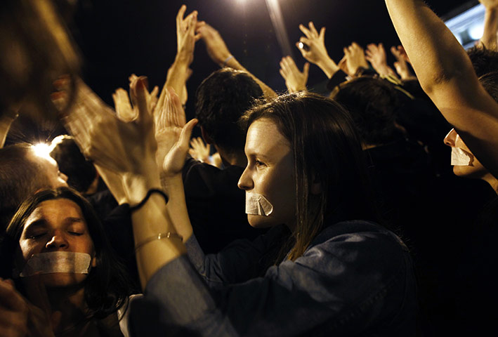 Madrid protests saturday: Silenced voices