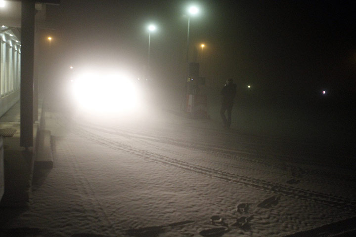 iceland volcano: Ash covers the surface of the ground in Kirkjubaejarklaustur