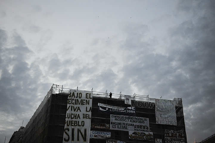 elections in spain: Spanish Demonstrate Unemployment and Austerity Measures