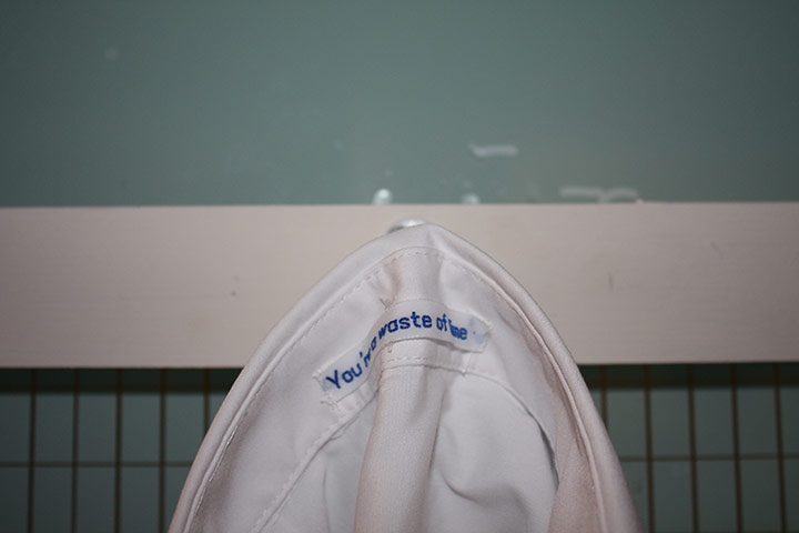 Foundling Museum: Detail of one of the Foundling Museum shirts