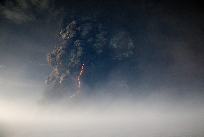 Grimsvotn volcano: The Grimsvotn volcano erupts sending tonnes of volcanic ash into the sky 