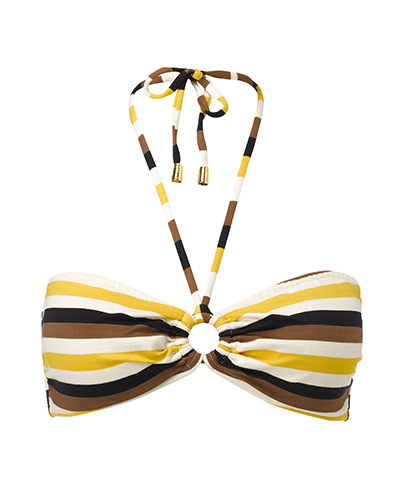 Bikini: Stripey bikini top