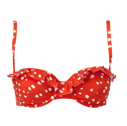 Bikini: Polka dot bikini top