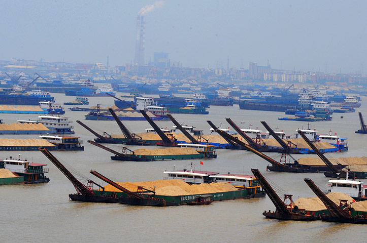 Drought in China: Yueyang City, central China's Hunan Province