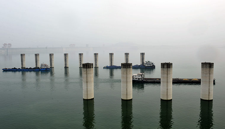 Drought in China: Three Gorges Reservoir