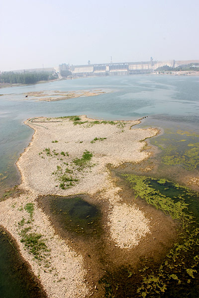 Drought in China: #CHINA-HUBEI-DANJIANGKOU RESERVOIR-LOW WATER LEVEL (CN)