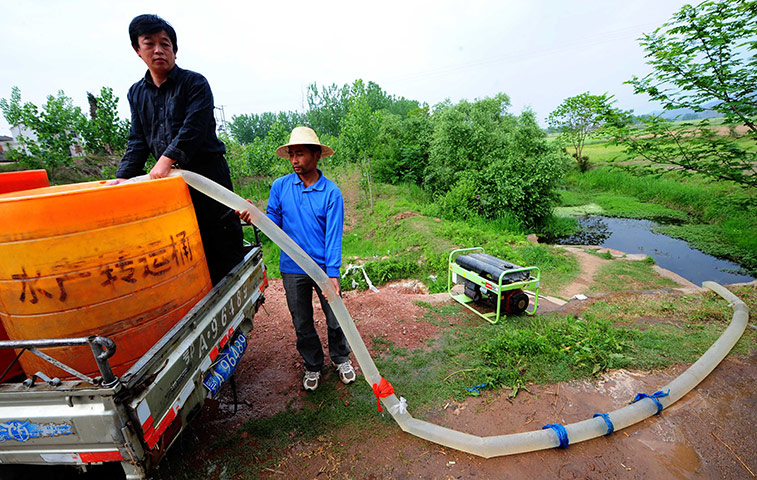 Drought in China: CHINA-HUBEI-DROUGHT-SPRING PLOUGHING (CN)