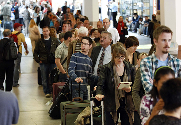Volcano travel disruption: Tegel airport