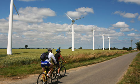 Wind turbines at West Somerton, Norfolk. The OECD reports a surge in ...
