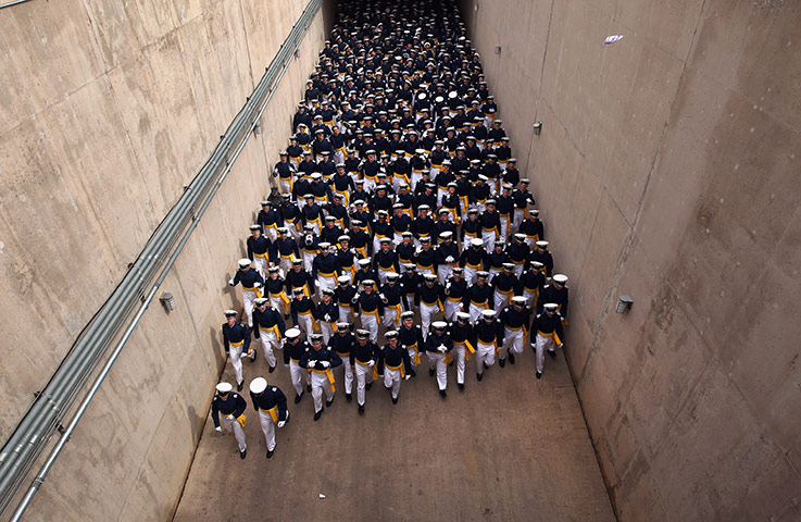 24 hours in pictures:  US Air Force Academy cadets graduating, Colorado
