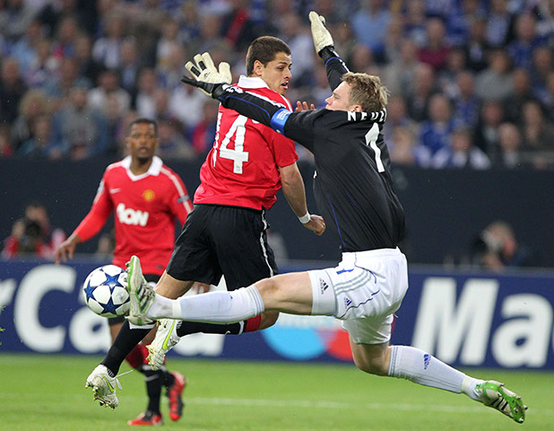 United's road to Wembley: Manuel Neuer is in inspired form and denies Hernandez 