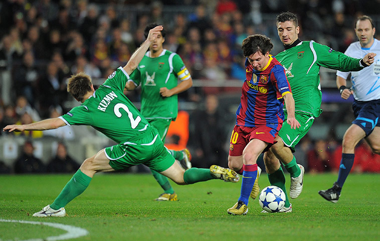 Barcelona: Barcelona's Argentinian forward Lionel M