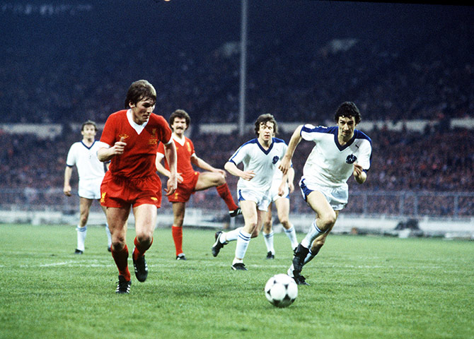Wembley European Finals: Kenny Dalglish scores for Liverpool 
