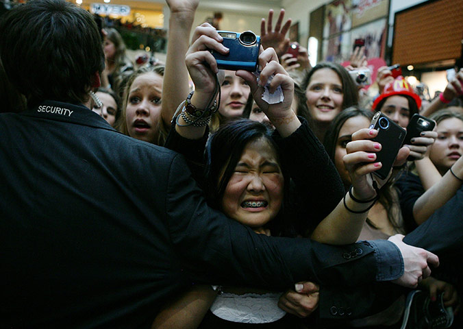 24 hours: Sydney, Australia: Singer Cody Simpson performs as his female fans push