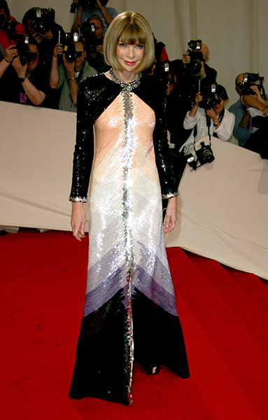 Metropolitan Museum Gala: Anna Wintour at the Costume Institute Gala Benefit