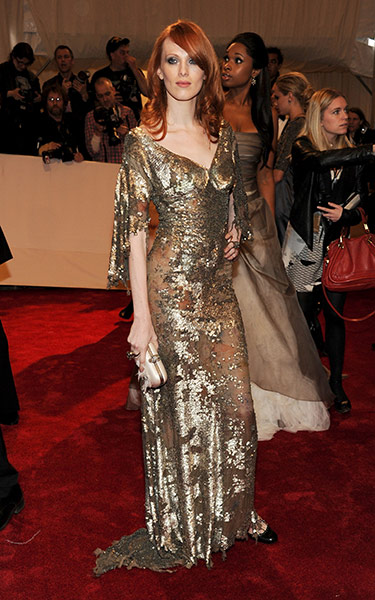 McQueen at the Met Ball: Model and musician Karen Elson
