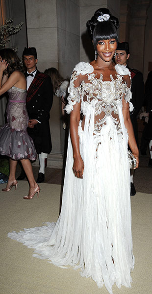 McQueen at the Met Ball: Naomi Campbell