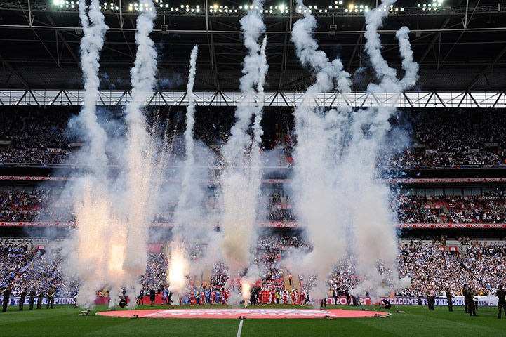 Swansea City v Reading: Fireworks