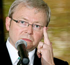 Australia's foreign minister, Kevin Rudd