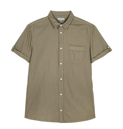 Men's holiday fashion: Brown shirt