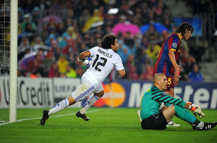 Barcelona v Real Madrid: Marcelo scores the equaliser against Barcelona