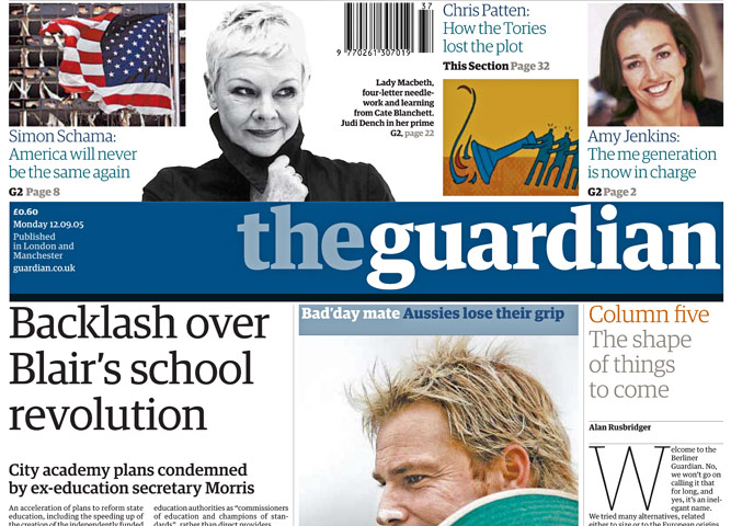 Guardian at 190 years: The Berliner paper launched in 2005