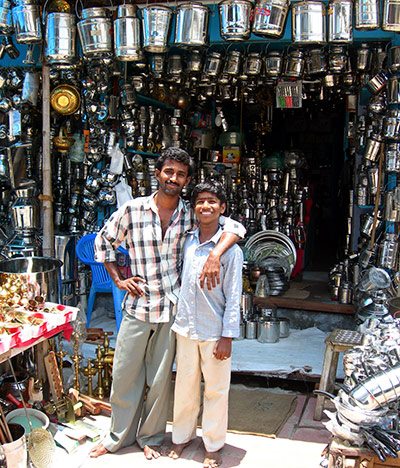 In pictures: Metallic: Tamil Nadu father and son
